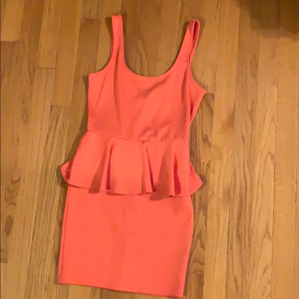 Pink Peplum Dress